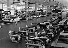 Assembly line Lamborghini Miura